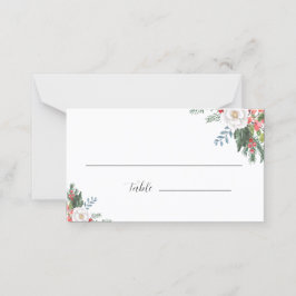 Weihnachtsgastname Platzkarte