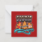 Weihnachtsgebäck-Backmannschaft Mitteilungskarte (Vorderseite)