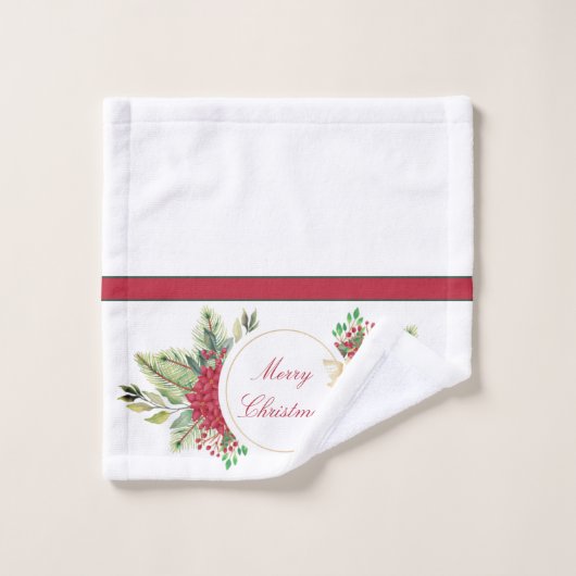 Weihnachtsgebäck Badhandtuch Set (Waschlappen)