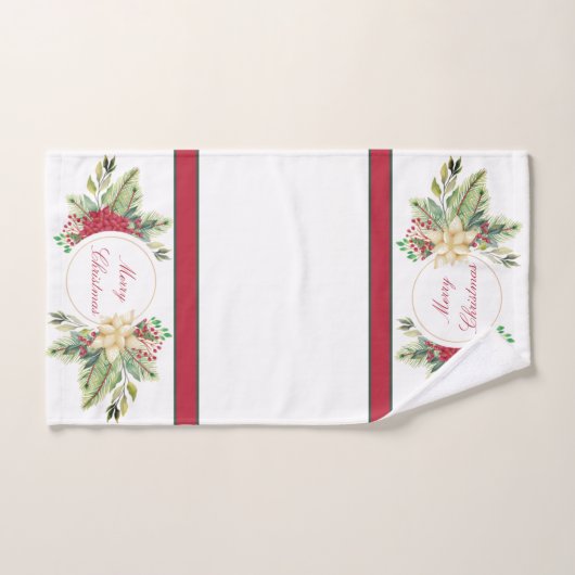 Weihnachtsgebäck Badhandtuch Set (Handtuch)