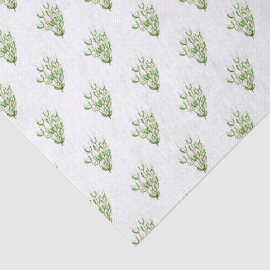 Weihnachtsgebäck Berry Branches Grüne Seidenpapier (Detail)