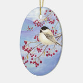 Weihnachtsgebäck Bird & Berries Keramik Ornament (Links)