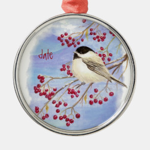 Weihnachtsgebäck Bird & Berries Ornament Aus Metall
