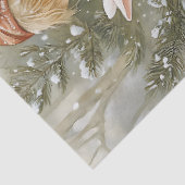 Weihnachtsgebäck & Bunny im gemütlichen Roten Coat Seidenpapier (Detail)