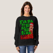 Weihnachtsgebäck Caroling Fa Ra Ugly Christmas Sweatshirt (Vorne ganz)