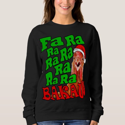 Weihnachtsgebäck Caroling Fa Ra Ugly Christmas Sweatshirt (Vorderseite)