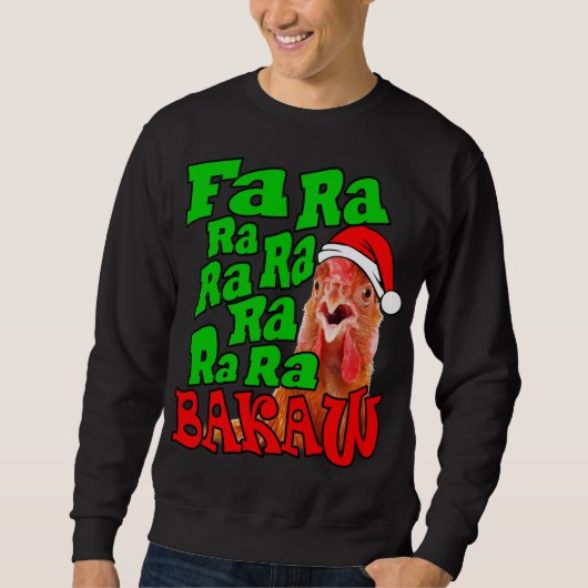 Weihnachtsgebäck Caroling Fa Ra Ugly Christmas Sweatshirt (Vorderseite)