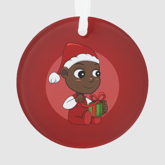 Weihnachtsgebäck-Cartoon Ornament (Rückseite)