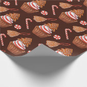 Weihnachtsgebäck Cookie Cupcake Geschenkpapier (Ecke)