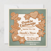 Weihnachtsgebäck Cookie Exchange Einladung (Vorderseite)