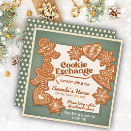 Weihnachtsgebäck Cookie Exchange Einladung