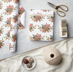 Weihnachtsgebäck Cookie Festliches Muster Geschenkpapier