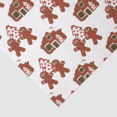 Weihnachtsgebäck Cookie House Menschen Seidenpapier (Detail)