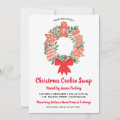 Weihnachtsgebäck Cookie Swap-Party Einladung (Vorderseite)