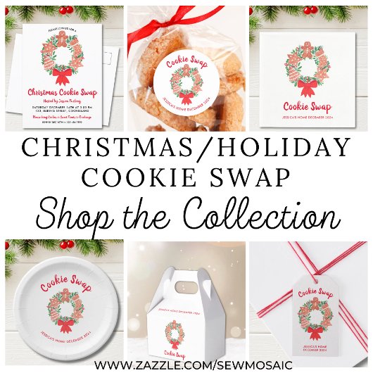 Weihnachtsgebäck Cookie Swap-Party Einladung