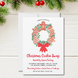 Weihnachtsgebäck Cookie Swap-Party Einladung