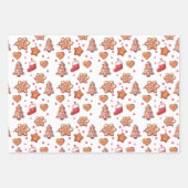 Weihnachtsgebäck Cookies & Leckereien Geschenkpapier Set (Vorderseite 2)