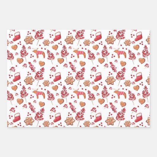 Weihnachtsgebäck Cookies & Leckereien Geschenkpapier Set (Vorderseite 3)