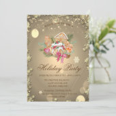 Weihnachtsgebäck Cookies Sterne Grün Einladung (Stehend Vorderseite)