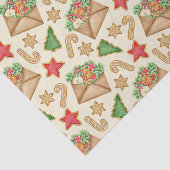 Weihnachtsgebäck Cookies und Briefe Seidenpapier (Ausschnitt)