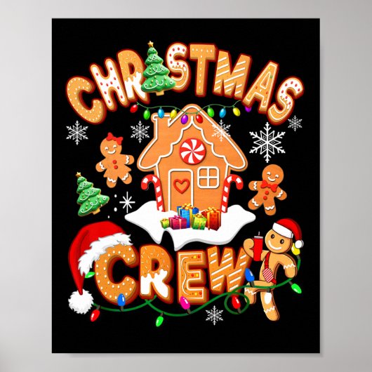 Weihnachtsgebäck Crew Cookie House Gingerbrot Fami Poster (Vorne)