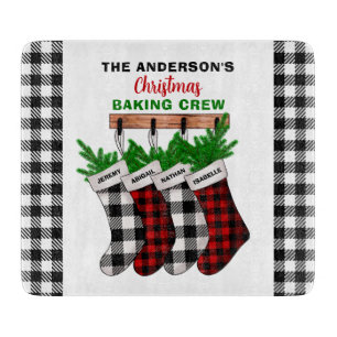 Weihnachtsgebäck Crew Schneidebrett