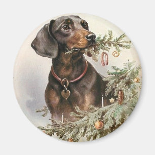 Weihnachtsgebäck Dackel Hund Magnet