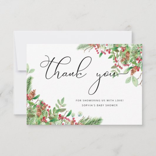 Weihnachtsgebäck Dankeskarte (Vorderseite)