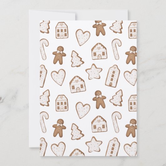 Weihnachtsgebäck Dankeskarte (Vorderseite)