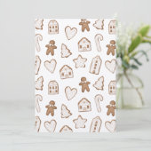 Weihnachtsgebäck Dankeskarte (Stehend Vorderseite)