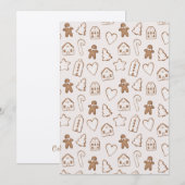 Weihnachtsgebäck Dankeskarte (Vorne/Hinten)