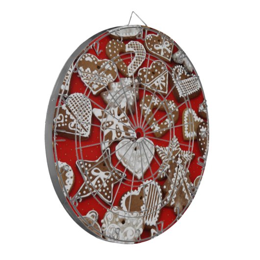 Weihnachtsgebäck Dartscheibe (Vorderseite Links)