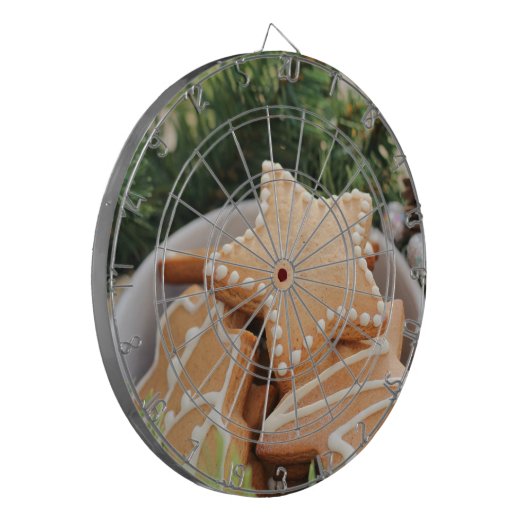 Weihnachtsgebäck Dartscheibe (Vorderseite Links)