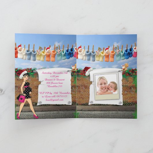 Weihnachtsgebäck Einladung (Innenseite)