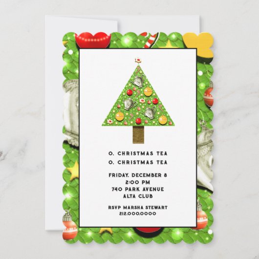 Weihnachtsgebäck Einladung (Vorderseite)