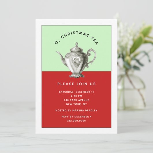 Weihnachtsgebäck Einladung (Stehend Vorderseite)