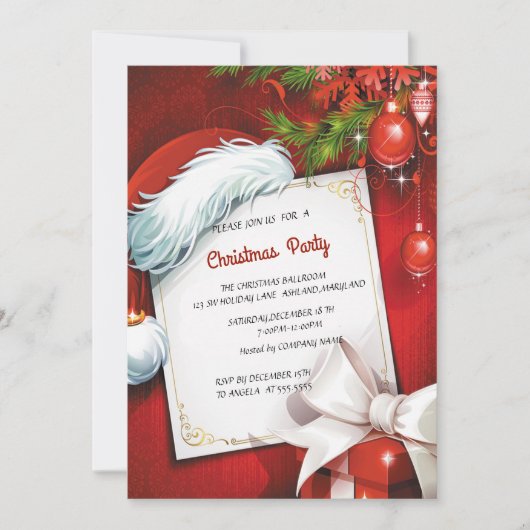 Weihnachtsgebäck Einladung (Vorderseite)