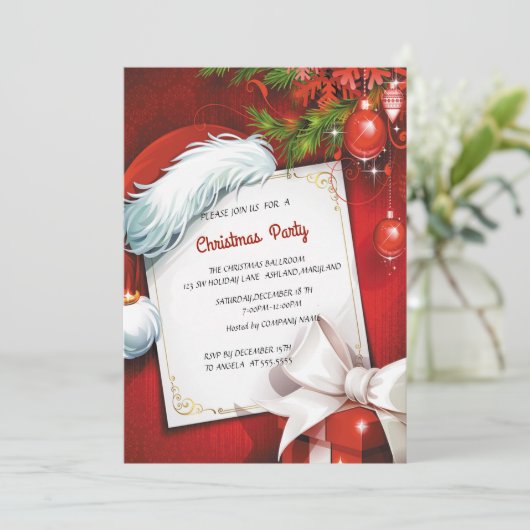 Weihnachtsgebäck Einladung (Stehend Vorderseite)