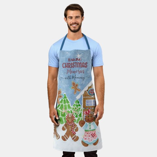 Weihnachtsgebäck Erinnerungen Mommy Gingerbret Kin Schürze (Getragen)