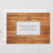 Weihnachtsgebäck Familienname Rustikales Foto 2 Se Karte (Rückseite)