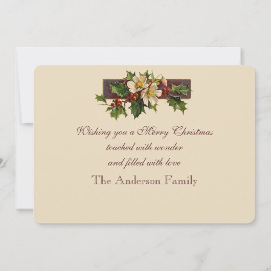 Weihnachtsgebäck Feiertagskarte (Rückseite)