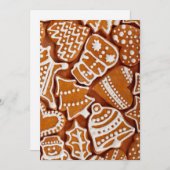 Weihnachtsgebäck Feiertagskarte (Vorne/Hinten)