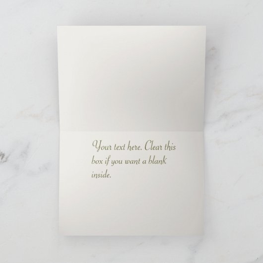 Weihnachtsgebäck Feiertagskarte (Innenseite)