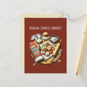 Weihnachtsgebäck Feiertagspostkarte