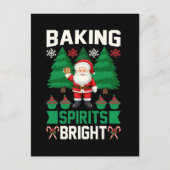 Weihnachtsgebäck Feiertagspostkarte (Vorderseite)