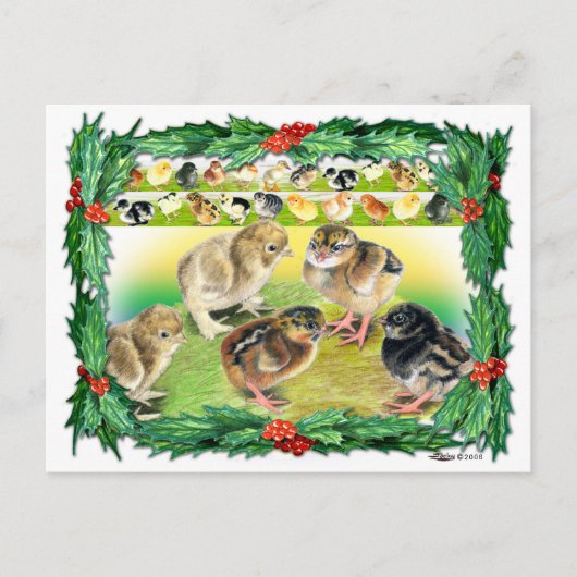Weihnachtsgebäck Feiertagspostkarte (Vorderseite)
