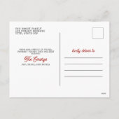 Weihnachtsgebäck Foto Buffalo Kariert Feiertagspostkarte (Rückseite)