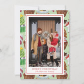 Weihnachtsgebäck Foto Feiertagskarte (Vorderseite)