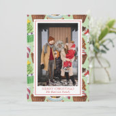 Weihnachtsgebäck Foto Feiertagskarte (Stehend Vorderseite)