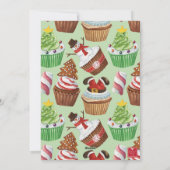 Weihnachtsgebäck Foto Feiertagskarte (Rückseite)